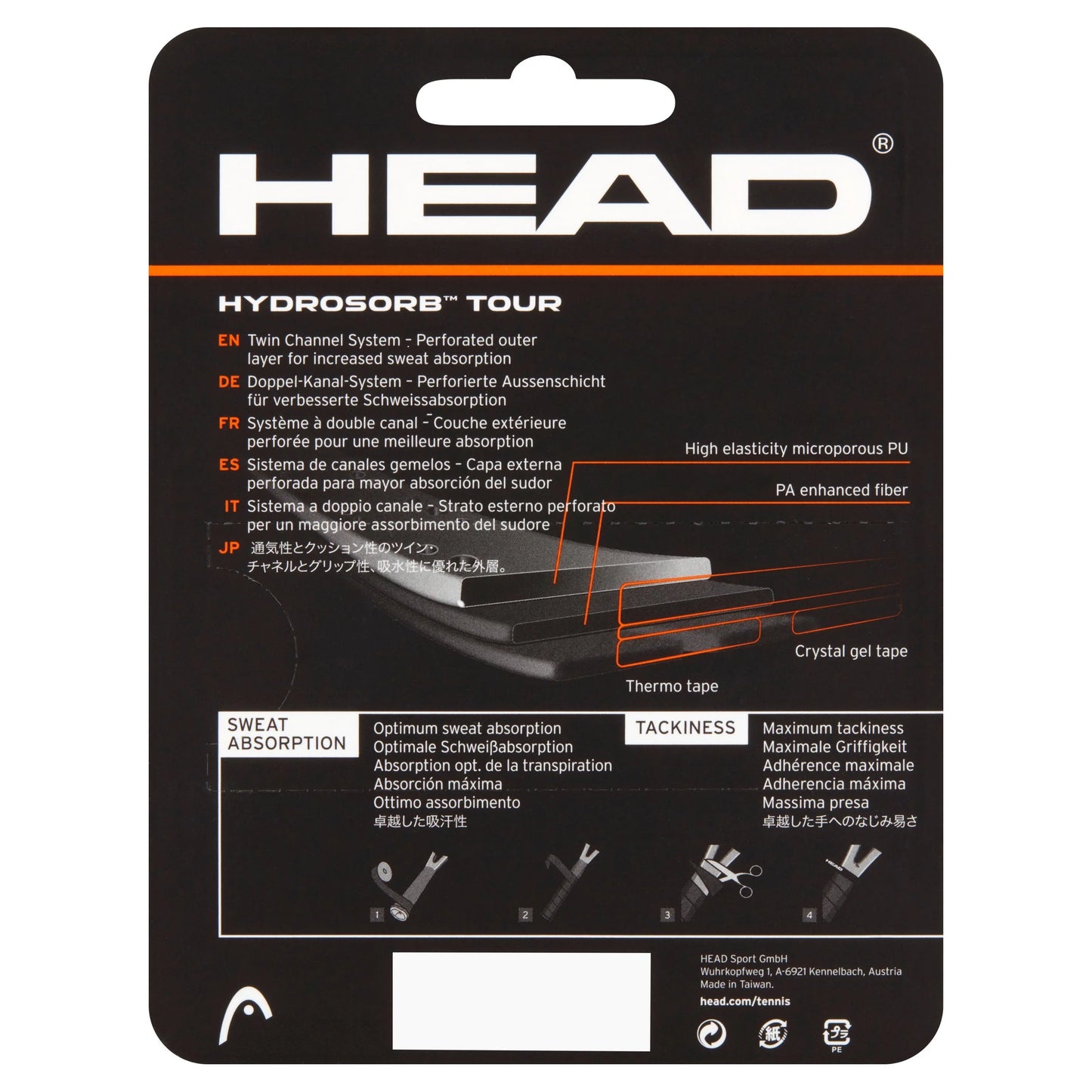 Hydrosorb Tour Replacement Grip, Black